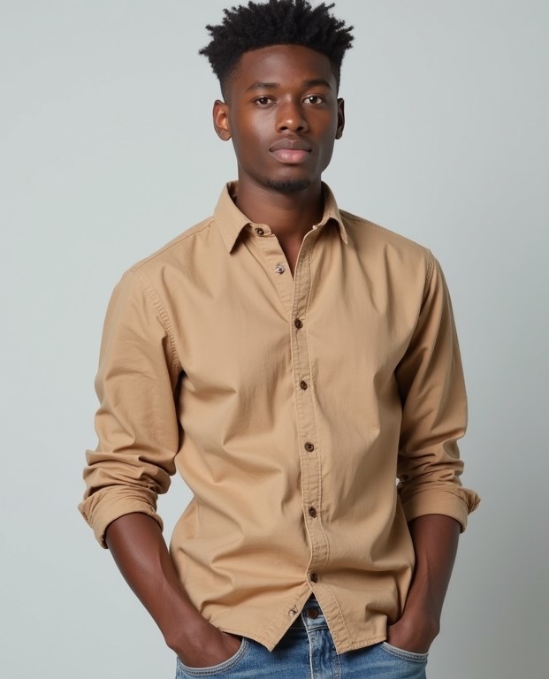 Brown Shirt for Men - Image 2