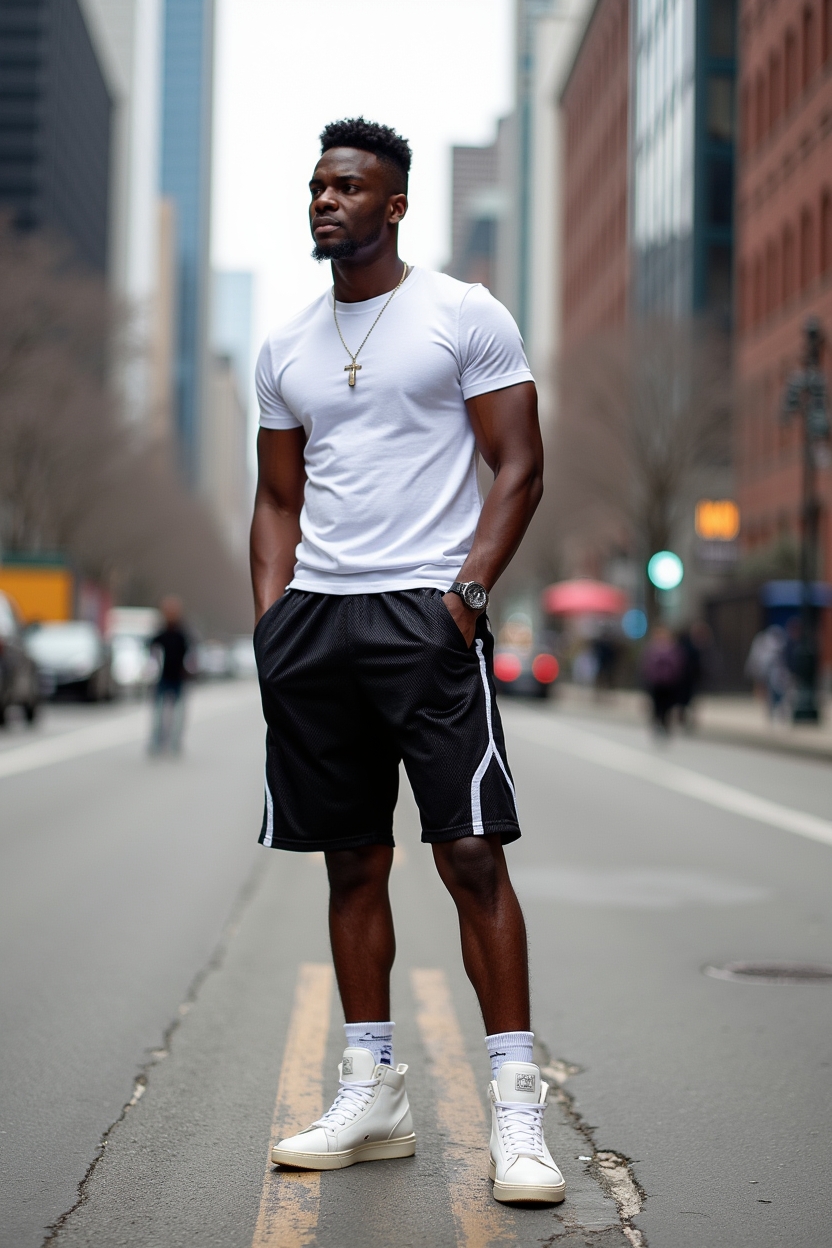 Black Mesh shorts - Image 4