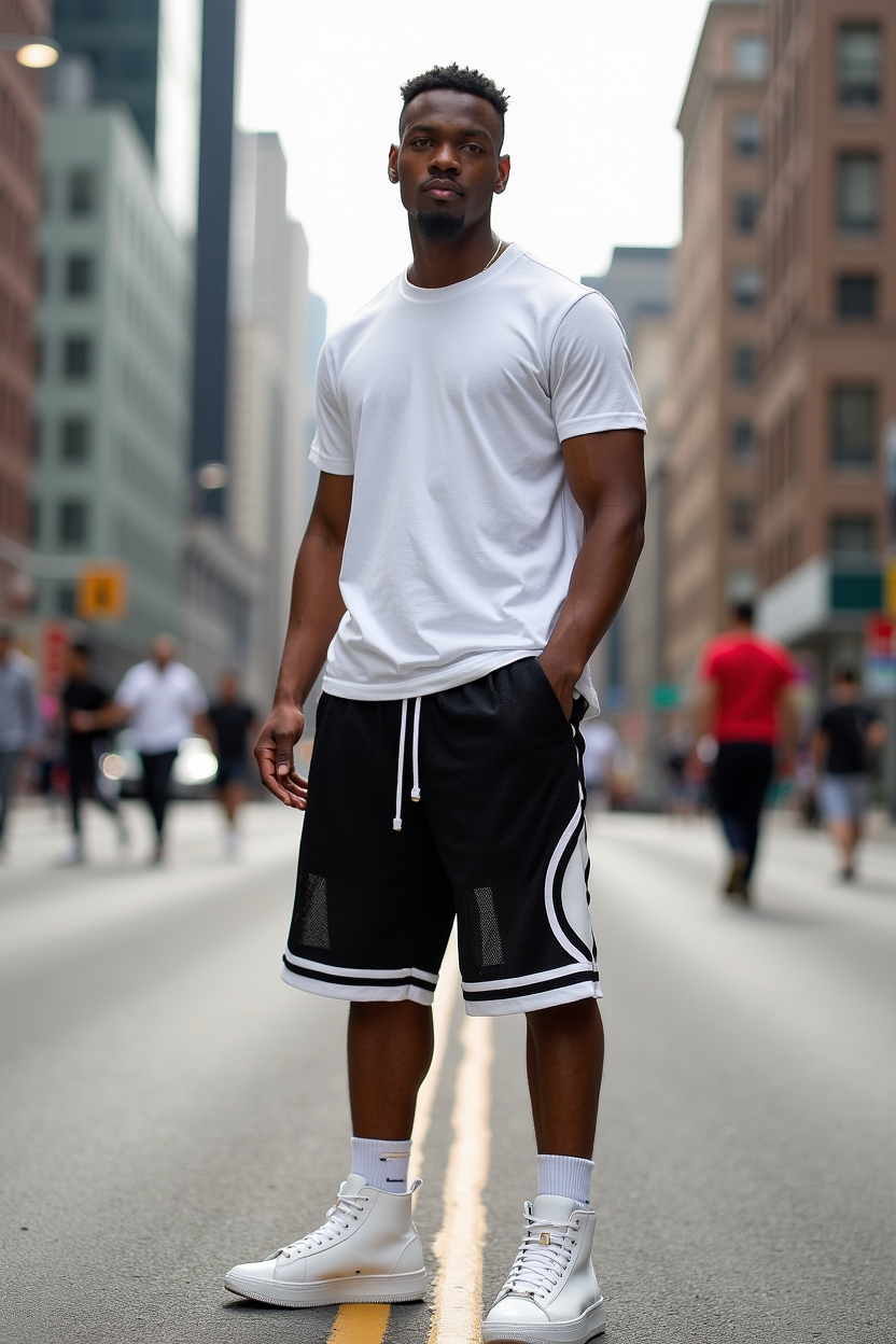 Black Mesh shorts - Image 3