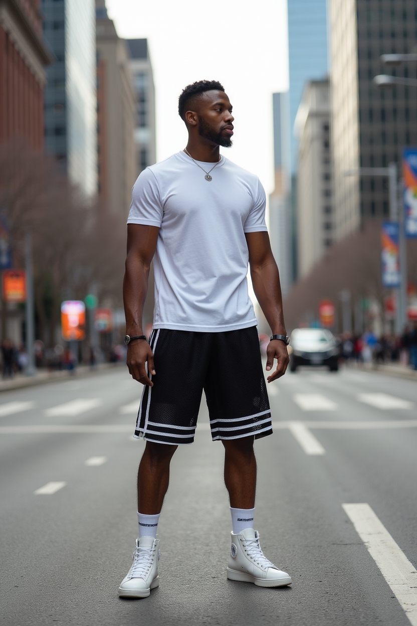 Black Mesh shorts - Image 2