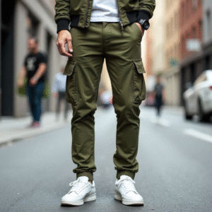 Olive Regular fit Cargo