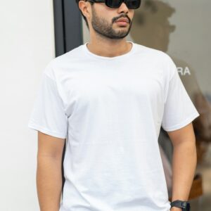 White plain T-shirt Men