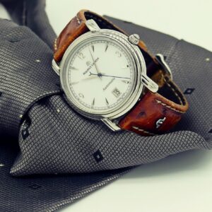Analog Watch For Men With Brown Leather Strap
